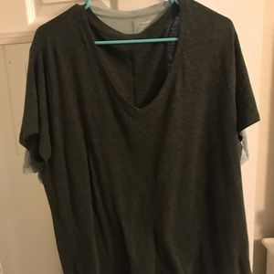 Old Navy dark green v neck